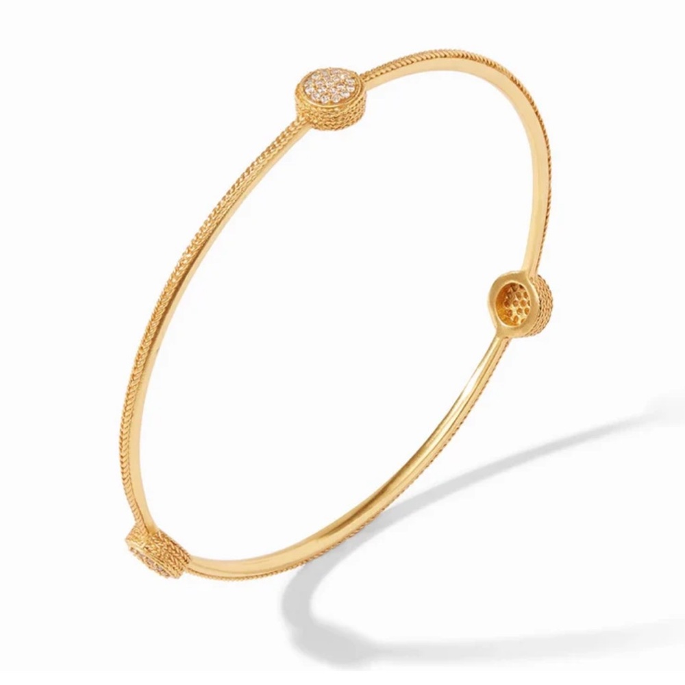 Julie Vos Windsor Pave Bangle size medium